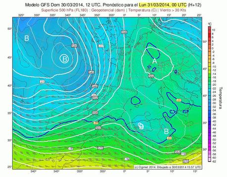 Tiempo lluvioso en el oeste peninsular en la primera semana de abril