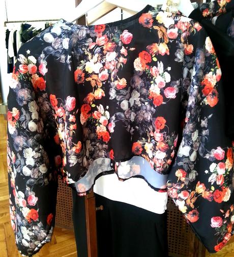 Crop Top Floral Neopreno