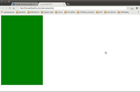 Primeros atributos en CSS, ancho, largo y color de fondo de las capas capa-css