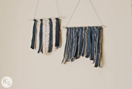 DIY. Fabric & demin pendant DIY. Fabric & demin pendant