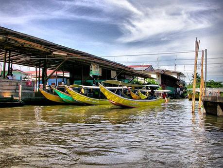 Barcas Mercado Flotante Bangkok