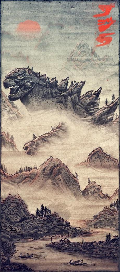 FANTASTICA COLECCION DE POSTERS FAN-ART DE GODZILLA FANTASTICA COLECCION DE POSTERS FAN-ART DE GODZILLA