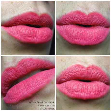 Bright Coral Pink Color Lips - Fit  de ETUDE HOUSE