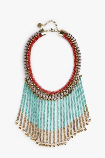 Complementos de moda para la primavera 2014, los accesorios claves para ir a la última Maxi collar Adolfo Dominguez