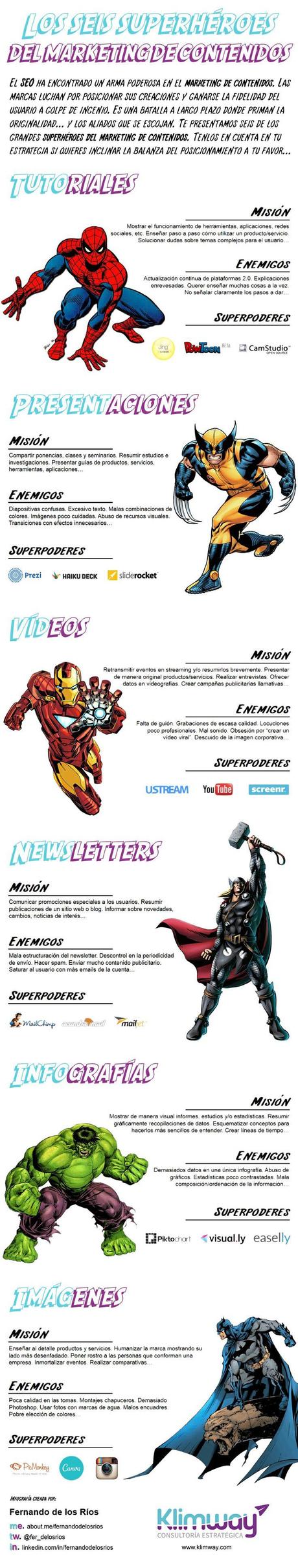 Los superhéroes del marketing de contenido: Misión, Contras y Herramientas para crear Contenido superheroes-del-marketing-de-contenidos