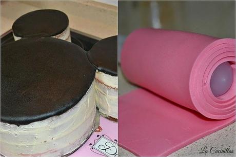 Tarta minnie paso a paso de fondant