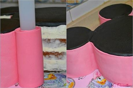 Tarta minnie paso a paso de fondant