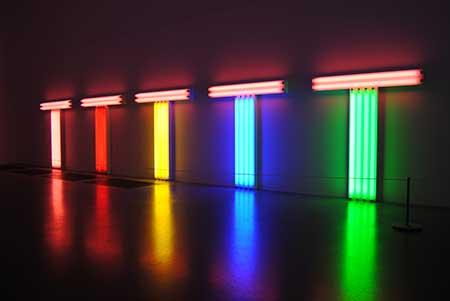 Instalación de Dan Flavin en Tate Modern