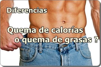 Diferencias entre la quema de calorías y la quema de grasas