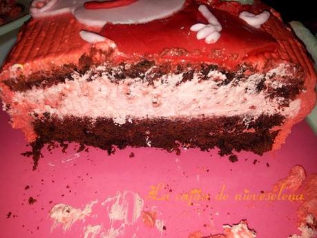 Tarta Pepa Pig red velvet Tarta Pepa Pig red velvet