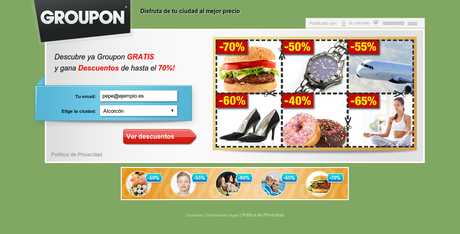 Captación usuarios Groupon Captación usuarios Groupon