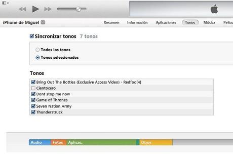 Seleccionar Una Cancion Como Tono De Llamada En iOS 7