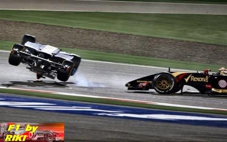 PASTOR MALDONADO ES SANCIONADO PARA EL GP DE CHINA POR EL ACCIDENTE CON GUTIERREZ