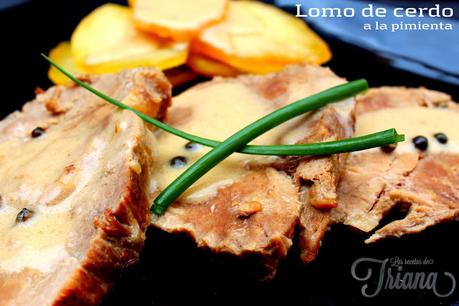 Lomo de cerdo a la pimienta para el Concurso dos años Cocinando con las Chachas Lomo de cerdo a la pimienta para el Concurso dos años Cocinando con las Chachas
