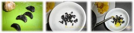 Arroz empedrat al ajo negro Arroz empedrat al ajo negro
