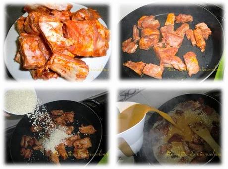 Arroz empedrat al ajo negro Arroz empedrat al ajo negro