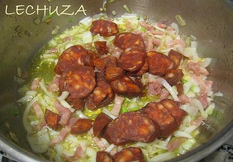 JUDIAS VERDES CON CHORIZO (PRODUCTOS SIN GLÚTEN DE HIPERCOR) JUDIAS CON CHORIZO (5)