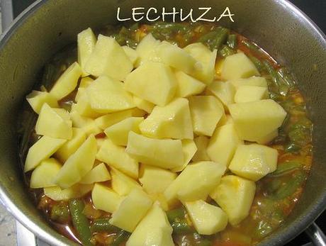 JUDIAS VERDES CON CHORIZO (PRODUCTOS SIN GLÚTEN DE HIPERCOR) JUDIAS CON CHORIZO (10)