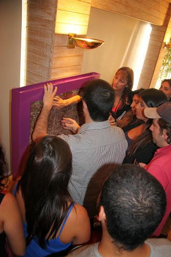 Imágenes del curso de jardines verticales en Santiago de Chile Práctica de plantación de jardines verticales