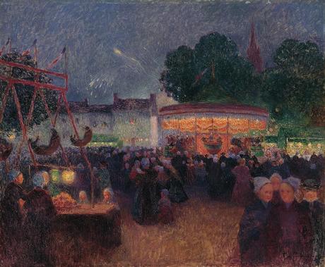 Ferdinand du Puigaudeau, Fiesta nocturna en Saint-Pol-de-Léon (1894-1898). © Colección Carmen-Thyssen-Bornemisza.