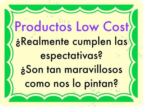 Low Cost ¿si o no? Low Cost ¿si o no?