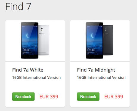 Oppo Find 7a agota la pre reserva en pocos minutos 1 Oppo Find 7a agota la pre reserva en pocos minutos