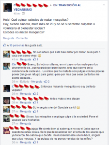 Veganos y exageraciones mosquitos
