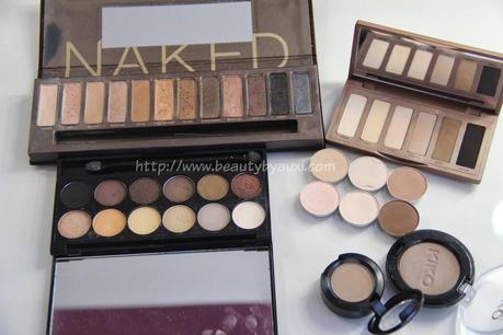 Naked Basics de Urban Decay: comparativa con otras sombras básicas