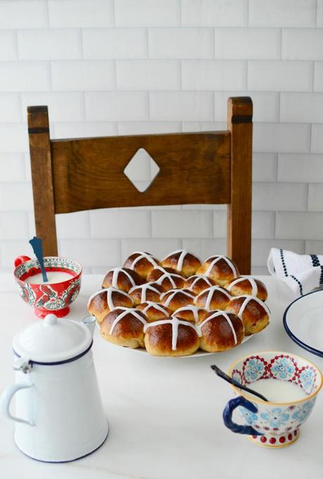 Hot Cross Buns o Bollos de la cruz Hot Cross Buns o Bollos de la cruz