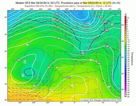 Récord de temperatura máxima en Ap. Granada en abril 2014