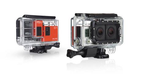 GoPro y su sistema para capturas en 3D; y algunas novedades más Una carcasa que permitirá alojar 2 cámara Hero y sincronizarlas para obtener capturas en 3D.