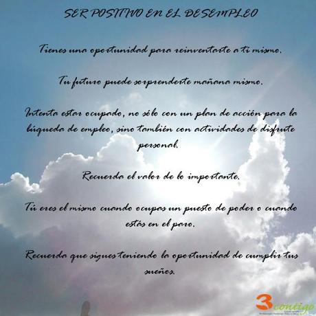 Ser positivo en el desempleo ser positivo en el desempleo