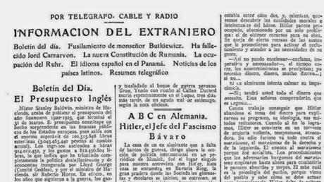 Entrevista a Adolf Hitler para el diario ABC