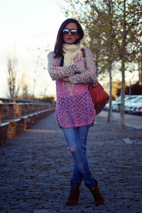 SPRING PINKSweater: Persun Bag: Bimba&Lola, Jeans:Sfe... SPRING PINKSweater: Persun Bag: Bimba&Lola, Jeans:Sfe...