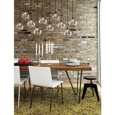 firefly pendant lamp in pendant lamps, wall sconces | CB2 . . .nice cost efficient light fixture, great table too.