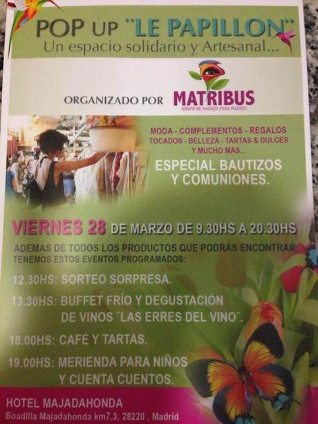 Creatividad Solidaria: Pop Up – “LE PAPILLON” Le Papillon