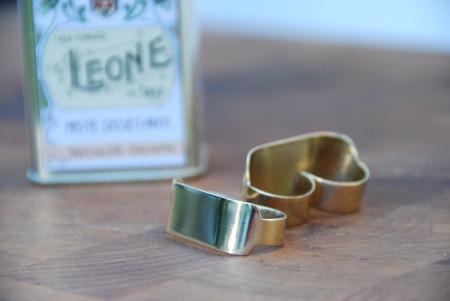 Hacer brillar el Latón Doble anillo latón