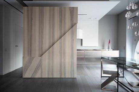 El estudio italiano UdA recrea una novela de misterio en un apartamento burgués de Turín. Apartamento de UdA Architects 1 (Copiar)