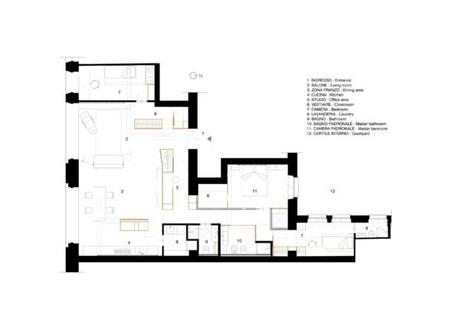 El estudio italiano UdA recrea una novela de misterio en un apartamento burgués de Turín. Apartamento de UdA Architects 21 (Copiar)