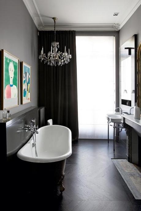 El contraste Parisino. Una vivienda victoriana renovada El contraste Parisino. Una vivienda victoriana renovada