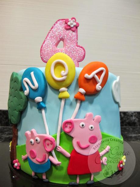 TARTA PEPPA PIG PARA NOA