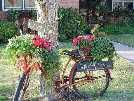 Las bicicletas no son solo para el verano, también para decorar.