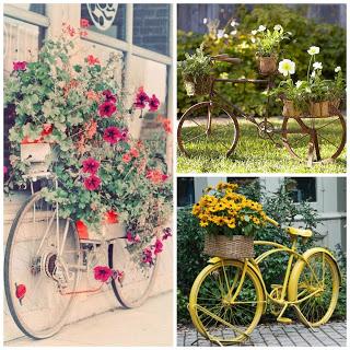 Las bicicletas no son solo para el verano, también para decorar.