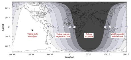 El 15 de abril tendremos un eclipse lunar total Visibilidad eclipse 15 abril 2014