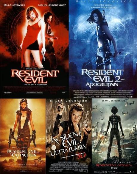 Resident Evil, Apocalipsis, Extinción, Ultratumba y Venganza