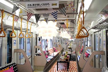 IKEA decora el metro de Tokio IKEA decora el metro de Tokio