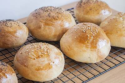 Pan de Hamburguesa Casero