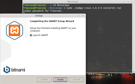 Instalar Xampp en linux mint