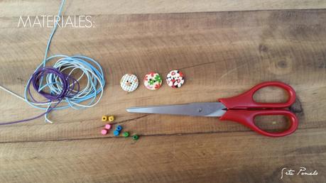 DIY: pulsera con botón de madera. DIY: pulsera con botón de madera.