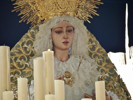 La Virgen de los Dolores, de la Hermandad de San José Obrero.